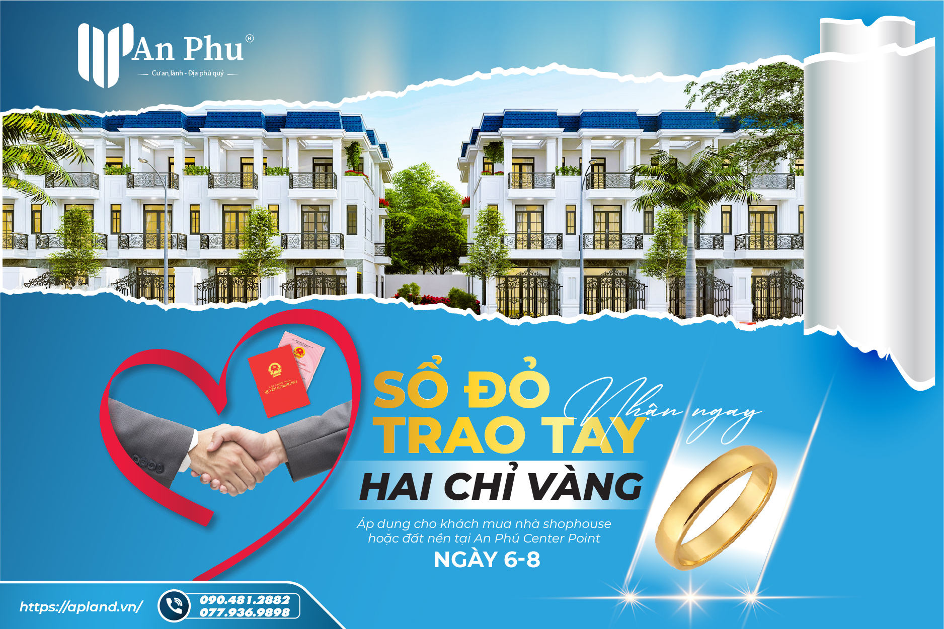 Nhận ngay sổ đỏ khi mua đất nền An Phú Center Point Cần Thơ